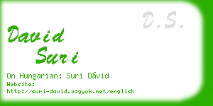 david suri business card
